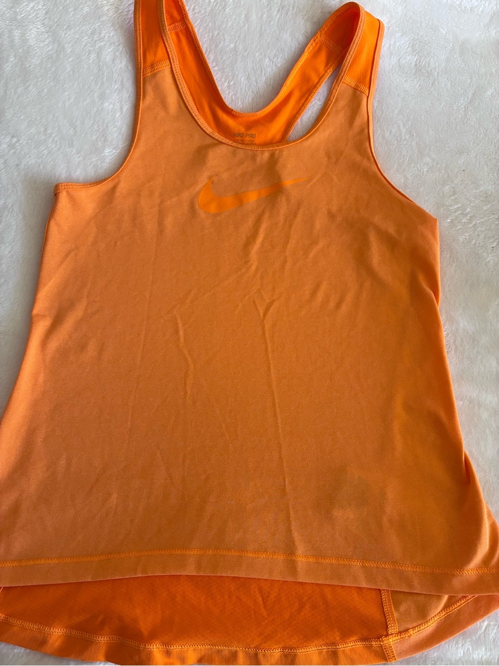 Nike Orange Tank Top with Swoosh